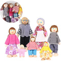 Wooden Dollhouse Dolls Set of 7 Figures K26469