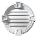 Round Louver with Decorative Trim and Keystones G78788
