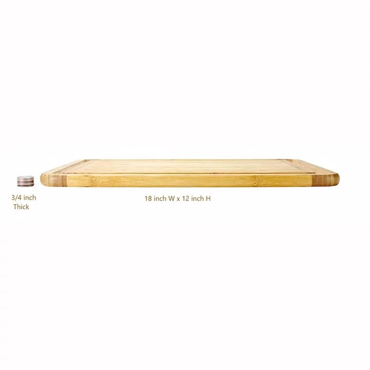 Extra Large Bamboo Cutting Board with Juice Grooves B3370