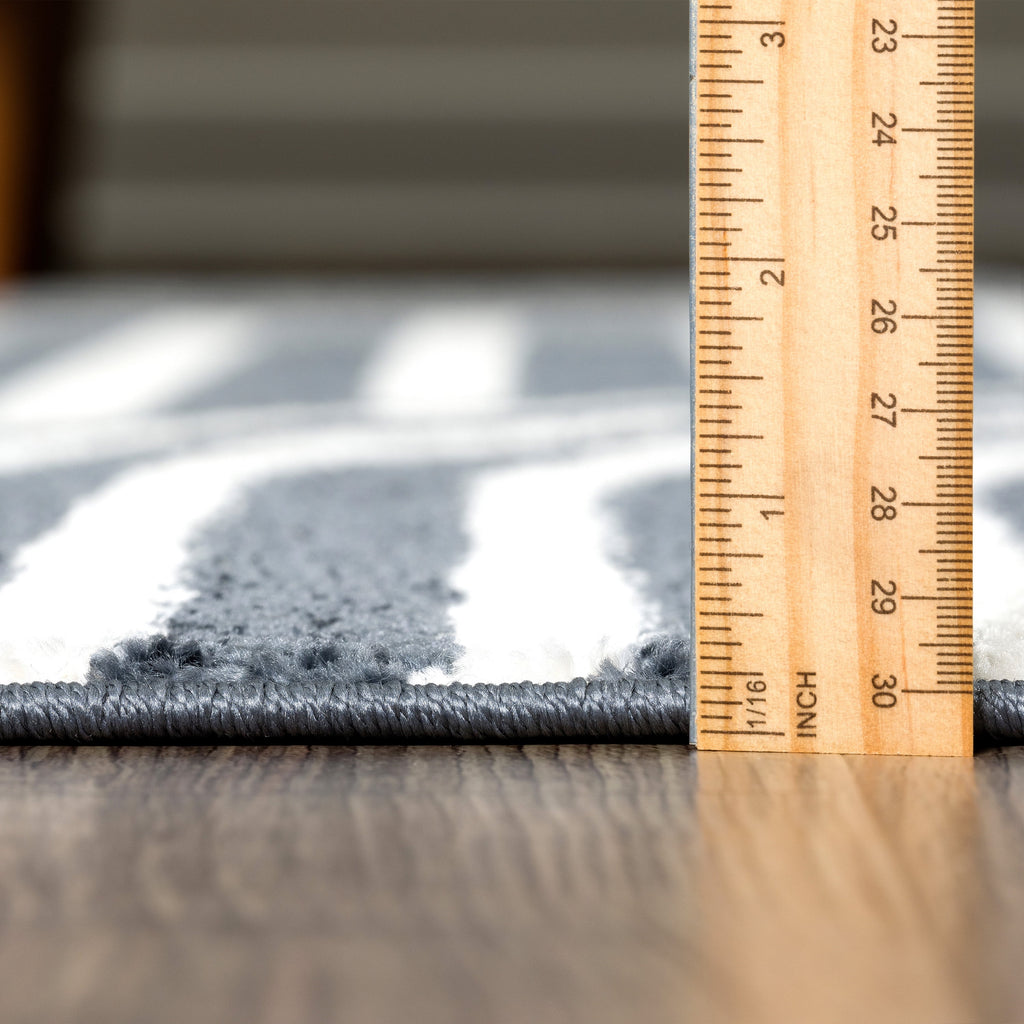 8 x 10 Cream Charcoal Area Rug S56367
