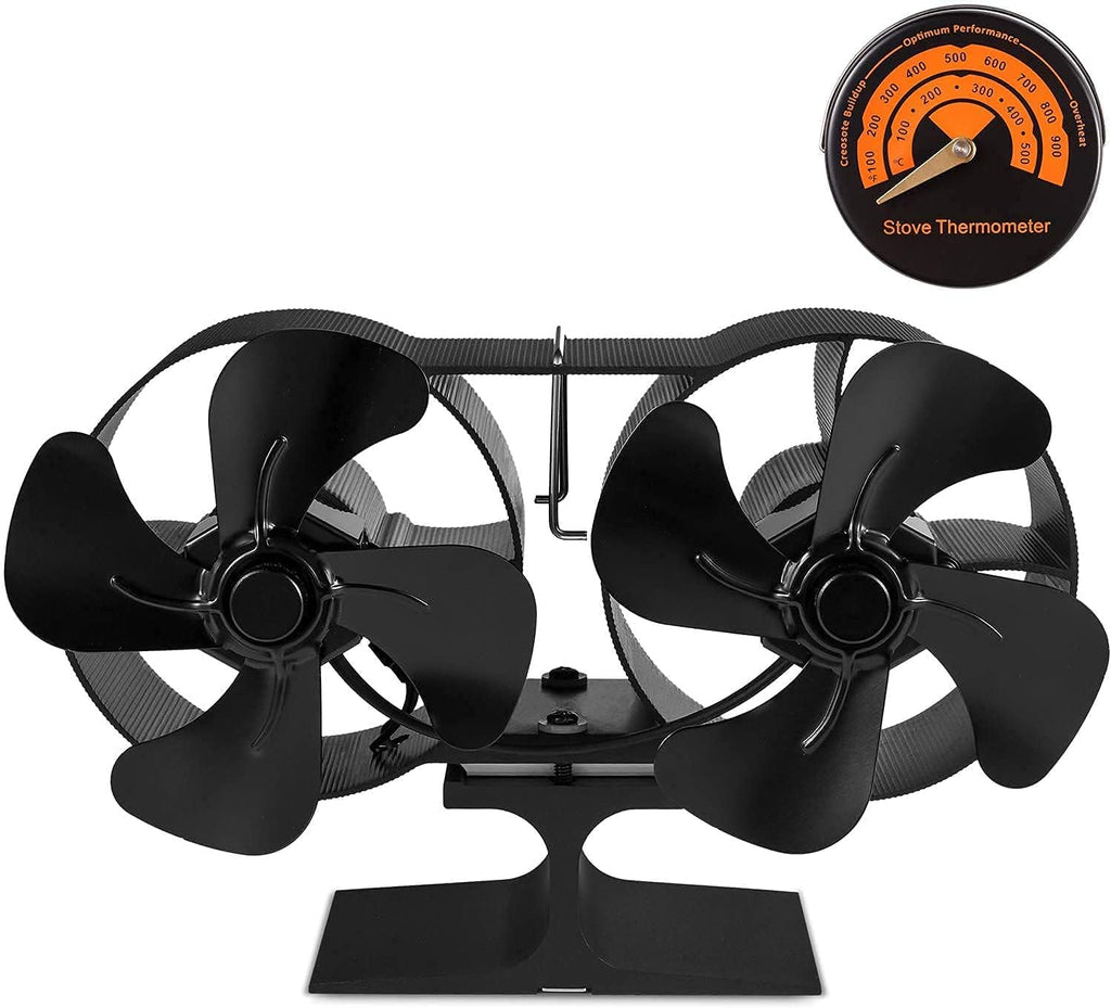 Wood Stove Fan with Thermometer Pack of 2 Q799415