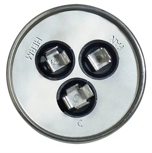 80/10 uF 370 VAC Dual Round Capacitor Y31670