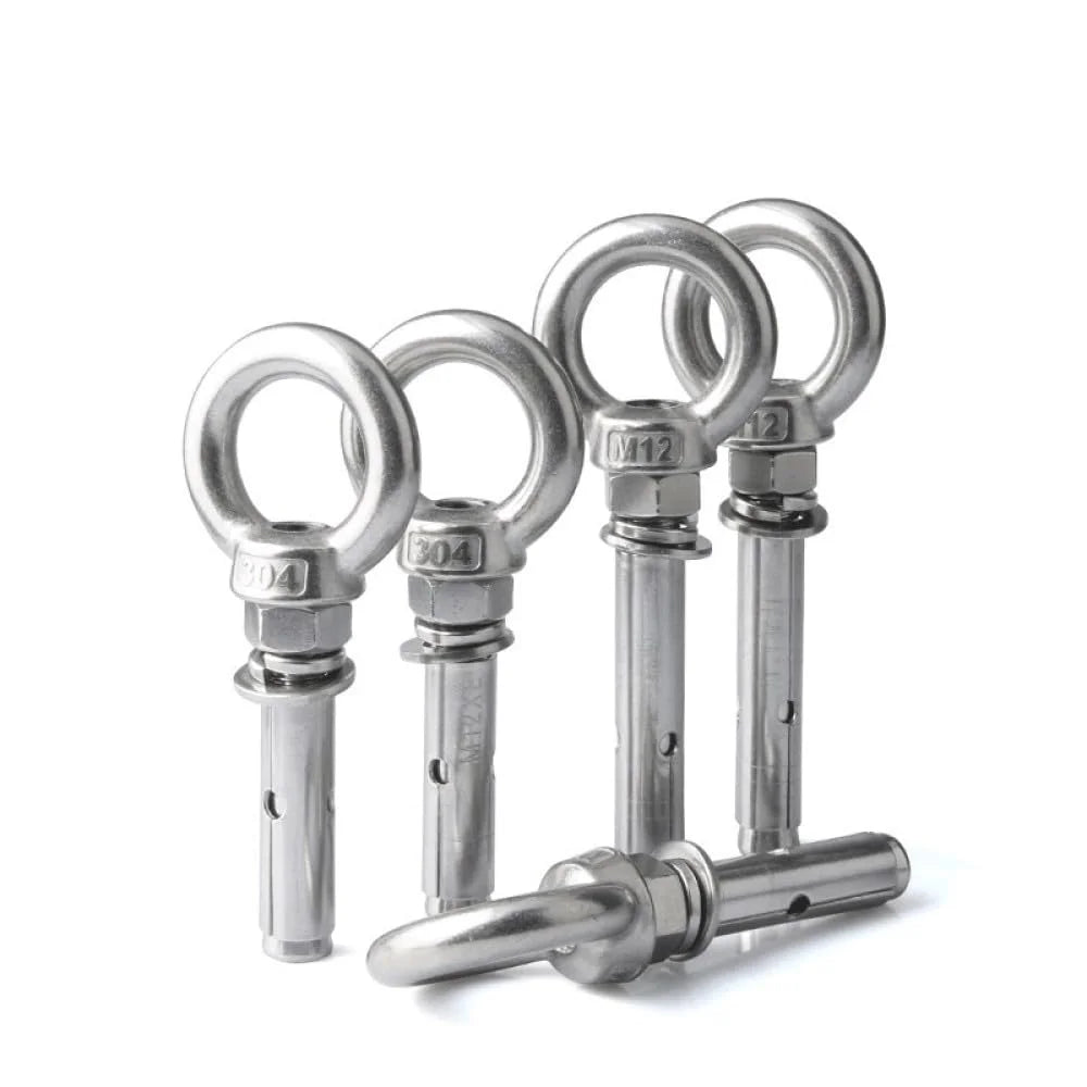 304 Stainless Steel Lifting Eye Bolt M10x80mm 2pcs G5247