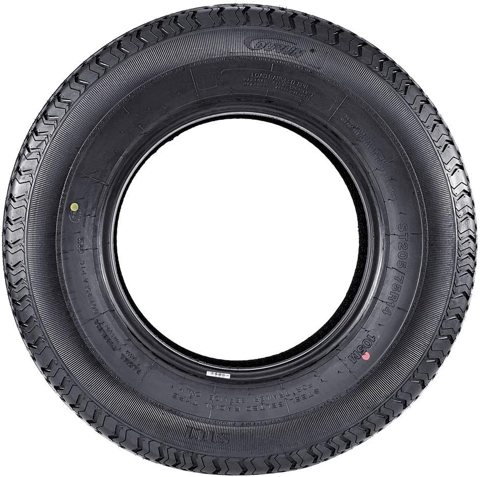 Set of 4 Radial Trailer Tires ST205/75R14 Load Range D 8PR Speed Rating M A53646