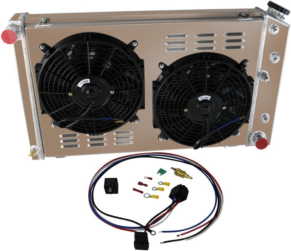Aluminum 3 Row Radiator with Shroud Fan and Relay B580011