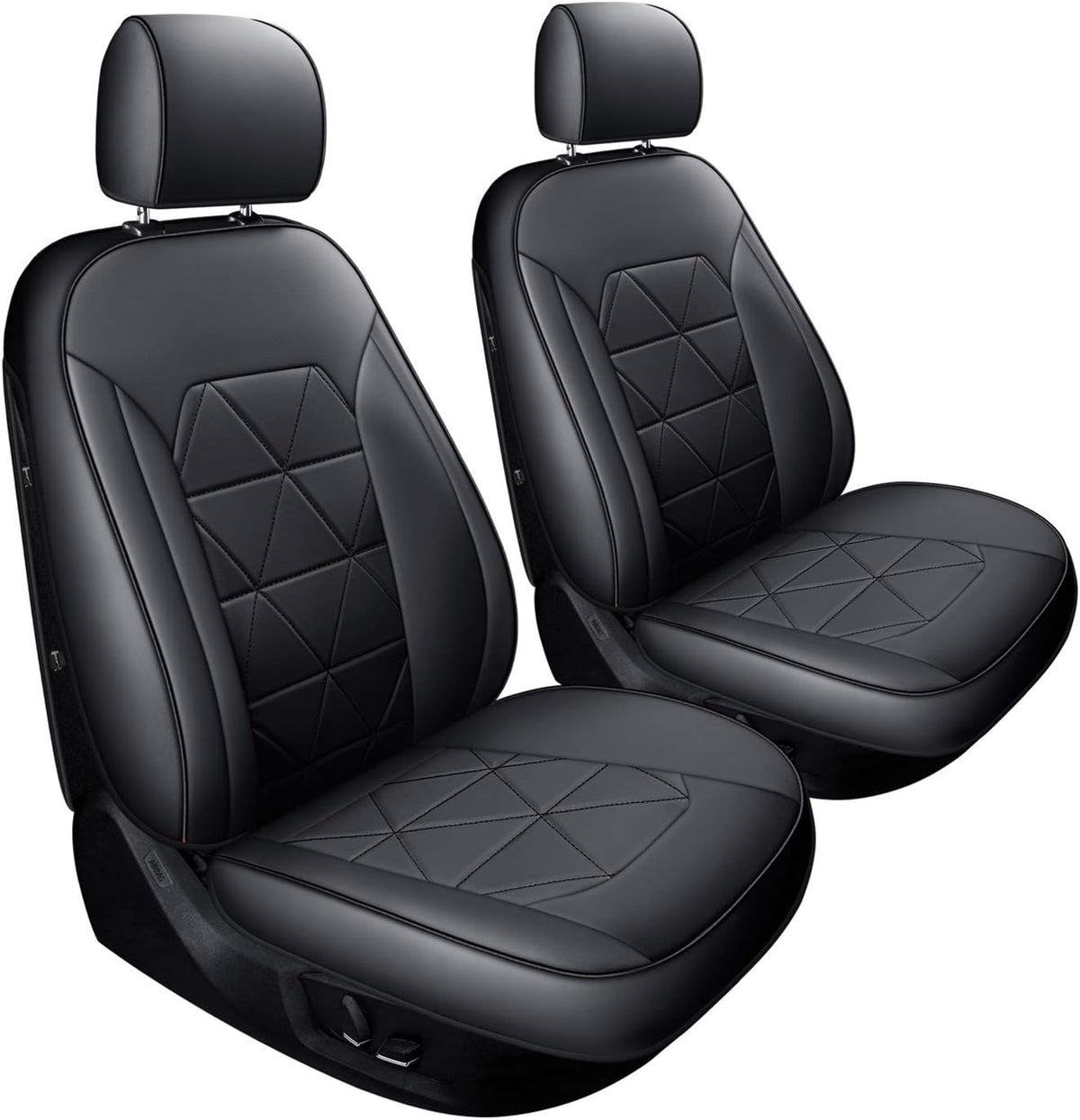 2 Pc Black Front Seat Covers G97295
