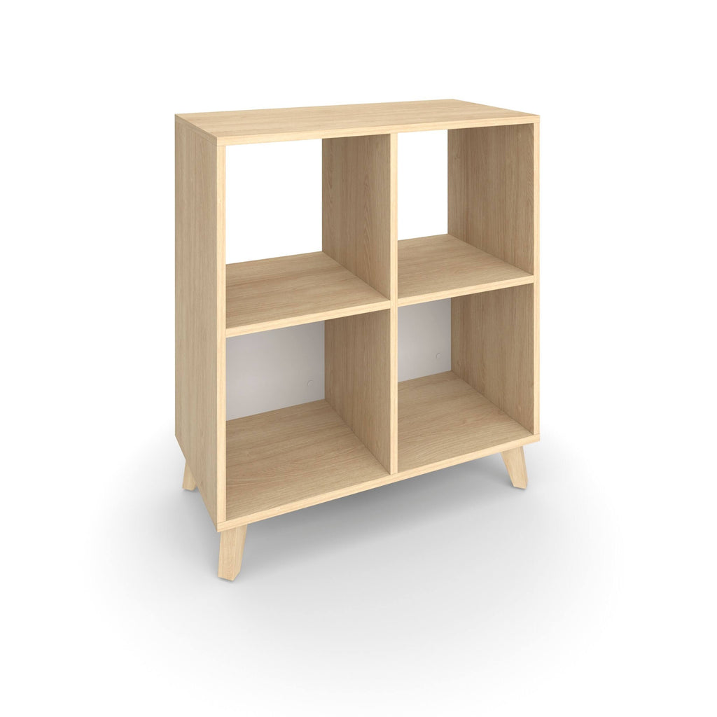 Light Walnut Modern Cube Bookcase K5489