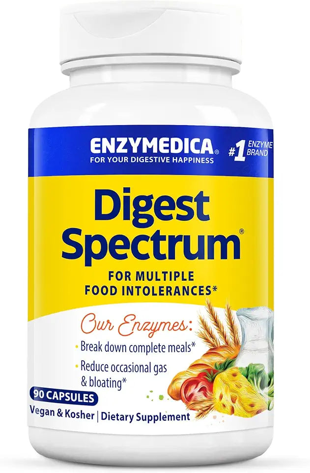 Vegan Non-GMO 90 Capsules Digestive Supplement T472216