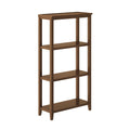 Walnut Brown Solid 3-Tier Tall Bookcase Z317