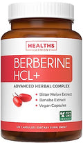 Berberine HCL Bitter Melon Banaba Leaf Extract Capsules 500mg 120 Caps T4535