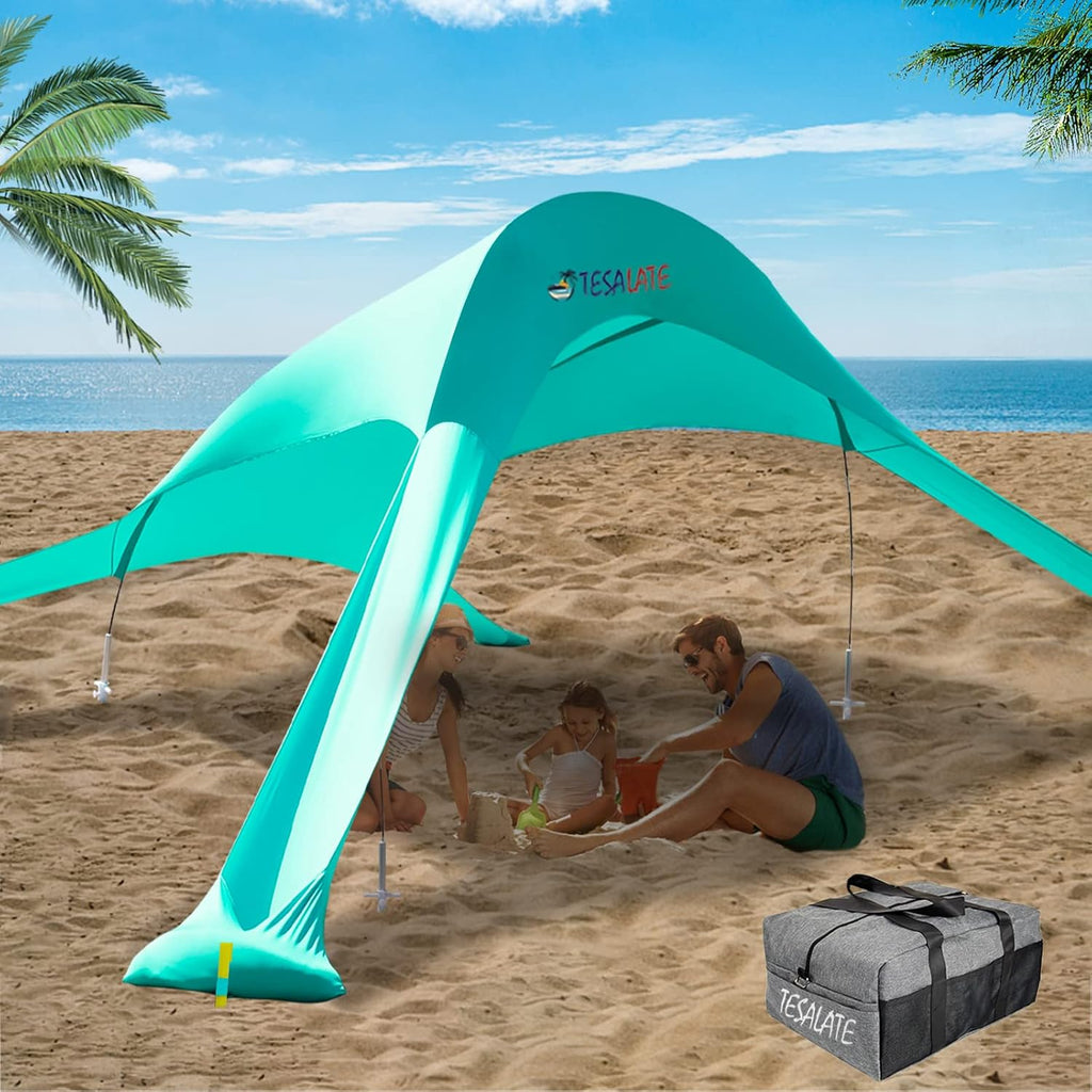 Extra Large UPF50+ Beach Tent with Sand Shovel I705