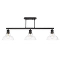 Matte Black 3 Light Semi-Flush Y9786