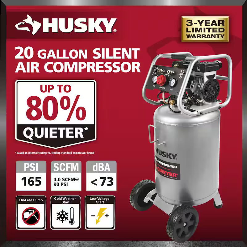 20 Gal. 165 PSI Vertical Electric Air Compressor Y150
