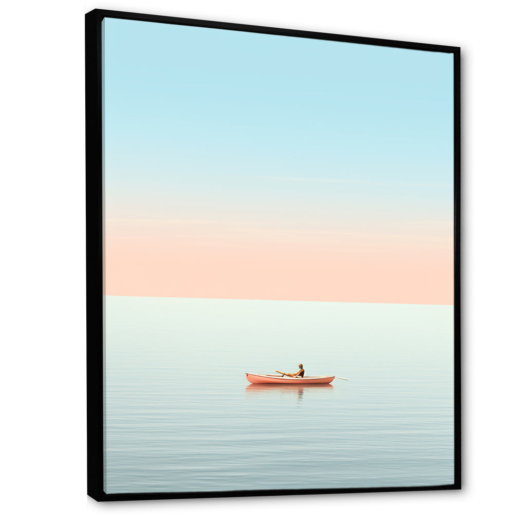 Coastal Floater Framed Canvas Wall Art X15048