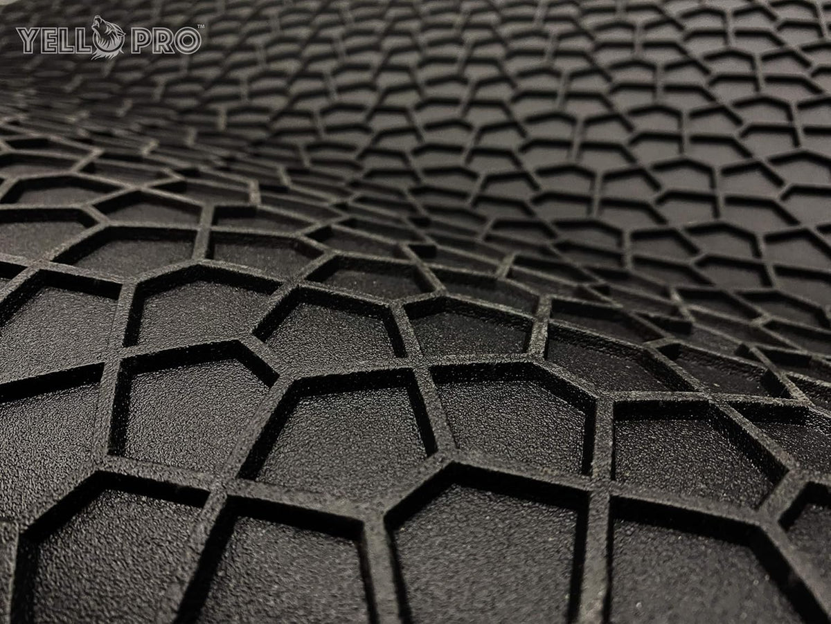 Black Rubber Heavy Duty Cargo Floor Mat Pack of 2 S338969